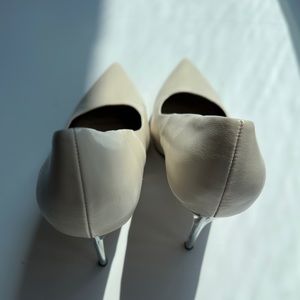 ZARA LEATHER Pearl cream color